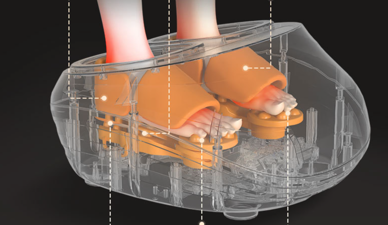 Автоматический массажер для стоп с 6D-технологией и функцией термотерапии - Image 5