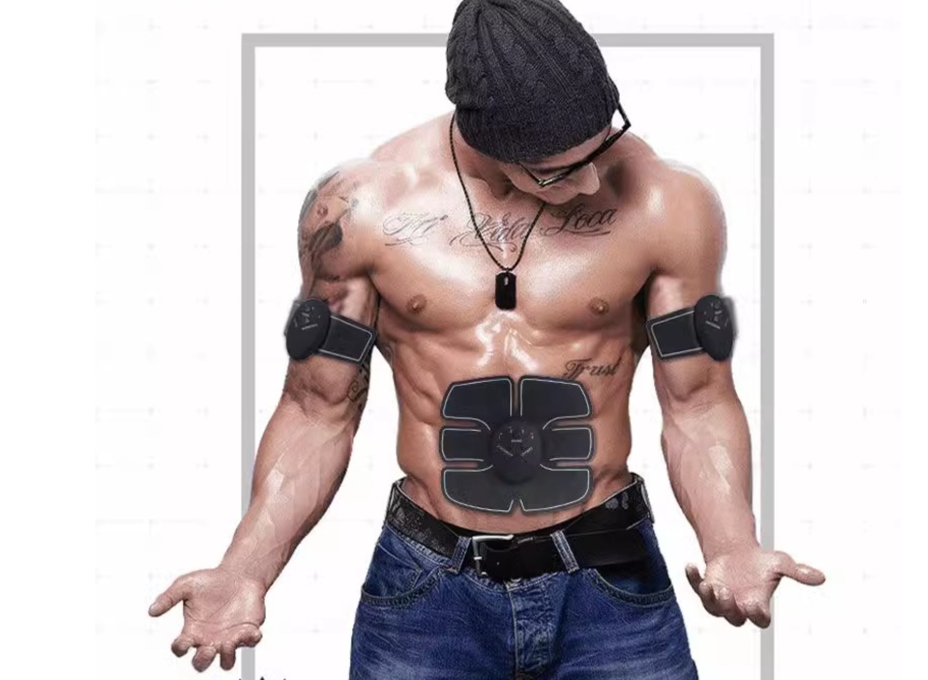 EMS-набор: аккумуляторный абс+бьюти-машина для ягодиц и пресса — 6‑секций, 15 уровней, USB + пульт - Image 8