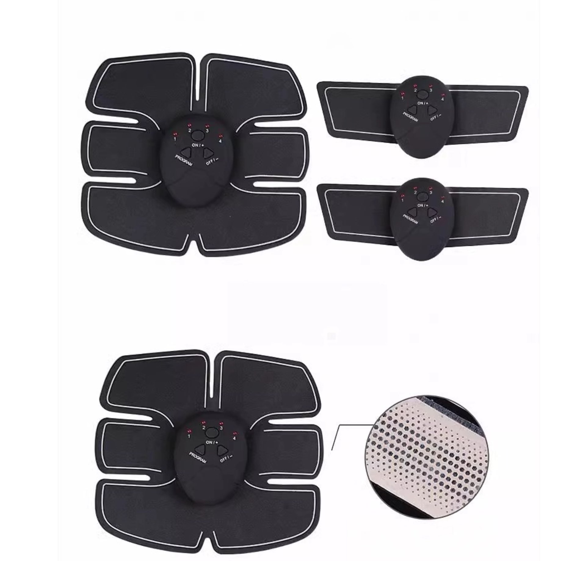 EMS-набор: аккумуляторный абс+бьюти-машина для ягодиц и пресса — 6‑секций, 15 уровней, USB + пульт - Image 10