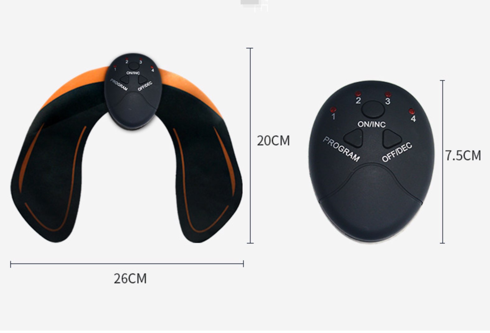 EMS-набор: аккумуляторный абс+бьюти-машина для ягодиц и пресса — 6‑секций, 15 уровней, USB + пульт - Image 3